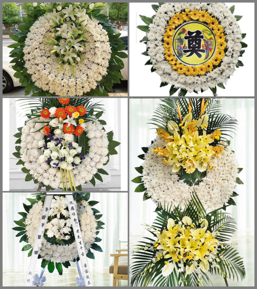 河北沧州河间市沙洼乡花圈速递