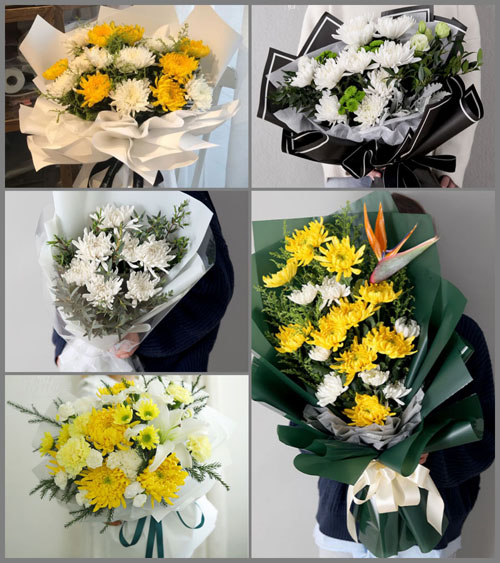 河北沧州河间市沙洼乡白事花束代送